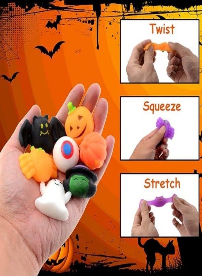 Cherislpy 36Pcs Halloween Kawaii Squishies Treasure Box Mini Mochi Squishy Squeeze Toys Stress Reliever Anxiety Packs for Kids Halloween Party Favors (Halloween) - Image 5